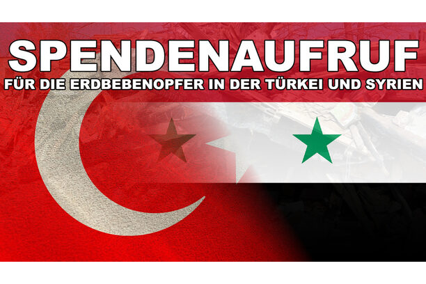 Spendenaufruf Türkei Syrien 2023
