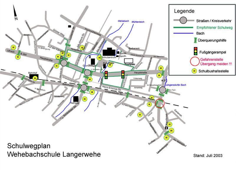 Schulwegplan Wehebachschule Langerwehe