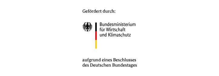 Gefördert durch Bundesministerium für Wirtschaft und Klimaschutz aufgrund eines Beschlusses des Deutschen Bundestages